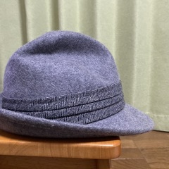 【ZARA MAN】美品 フェルト中折れハット グレー Lサイズの画像