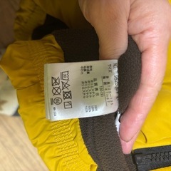 PETIT MAIN イエロー ダウンコート　130サイズの画像