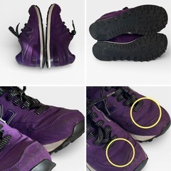 ニューバランス 574 パープル 24.5 スニーカー カジュアル ウォーキングの画像