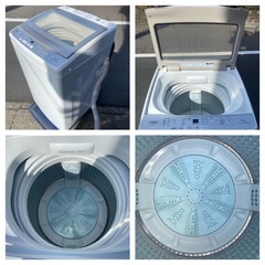 【受付終了】【23区近隣配送設置無料 】 A278超美品 AQUA 全自動洗濯機 2022年製 7.0kg ゴールド  の画像