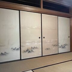 日本間（８畳）内装ばら売り　（ヒノキ柱・梁のある日本家屋／宮大工の技・雪見障子あり　）の画像