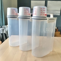 キッチン用品　まとめ売り　19点　セット　米びつ　オイルボトル　耐熱ガラス容器の画像