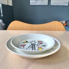 ムーミン　15cm　ABC　イッタラ　ティーマ　ホワイト　17cm　プレートの画像