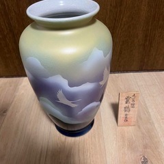 【希少】九谷焼 くたにやき 雲鶴 吉臣作 壺 ツボ 美の伝統 の画像