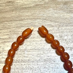 琥珀 ネックレス の画像