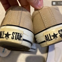 コンバース　ローカットスニーカー　　ベージュ　24cmの画像