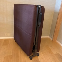 【引渡し決定】折りたたみベッド　シングル　タンスのゲン　敷布団　2枚セットの画像