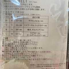 未使用品‼️小型犬用マナーベルトXSサイズの画像