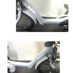 1年保証 ブリヂストン　ビッケポーラー　20インチ　水色　電動アシスト自転車 g212の画像