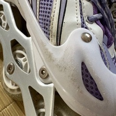 TWINKLE インラインスケート ホワイト/パープルの画像