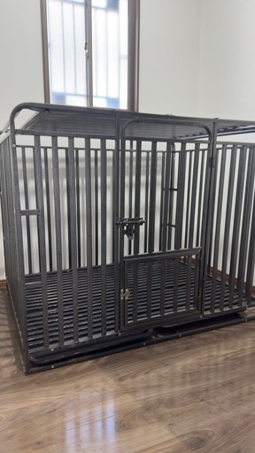 超大型犬OK 頑丈ゲージ 犬用ケージ 取り外しトレー付き