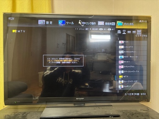 40インチテレビシャープAQUOS