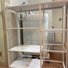 (お譲り先決まりました
)ステンレス 収納棚 ホワイト の画像