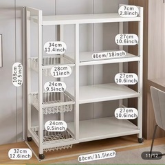 (お譲り先決まりました
)ステンレス 収納棚 ホワイト の画像