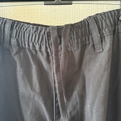 G U Ｌsize黒カーゴパンツの画像