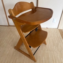 【KATOJI 木製ベビーチェア】引き取り限定の画像