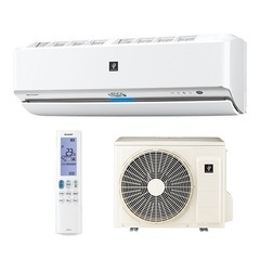 【クリーニング済】 取り外し済 SHARP 高濃度プラズマクラスター　ルームエアコン 26畳用   美品の画像