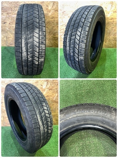 法人販売★BS VRX3 185/65R15 23年製 スタッドレス 4本セット センター8.3mm サイド7.6mm