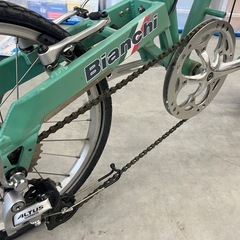 【希少・名作】ビアンキ FRETTA 18インチ チェレステカラー 折りたたみ自転車 (BD-1 OEM) の画像