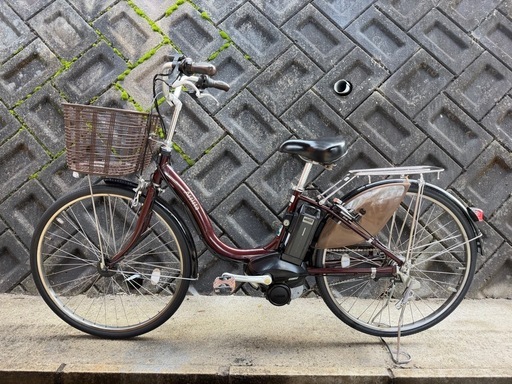 ブリヂストン アシスタ 26インチ ブラウン バッテリー  12.8Ah 電動自転車【中古】