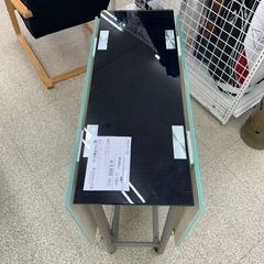リユースのサカイ東金店 ガラステーブル 折りたたみ ※下部支えボルト１箇所なし TJ17627の画像