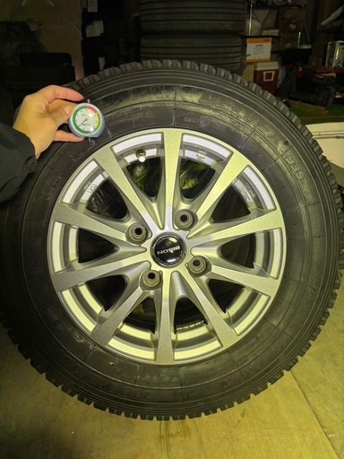 165/80R14 ホイール付きスタッドレスタイヤ 山7mm