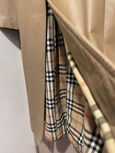 ロング羊革コート