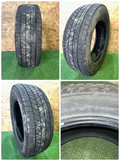 法人販売★BS VRX3 215/65R16 22年製 スタッドレス 4本セット センター7.5mm サイド7.0mm