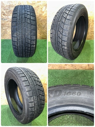 法人販売★ヨコハマ IG60 205/55R16 23年製 スタッドレス 4本セット センター9.0mm サイド8.6mm
