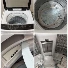 R742 ☀️ AQUA / アクア 洗濯機（洗濯5.0㎏) 22年製 AQW-G5MJ ⭐ 動作確認済 ⭐ クリーニング済の画像