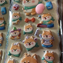 3Dシール柴犬の画像
