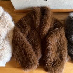 ふわふわあったかファーのジャケット新品の画像
