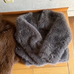 ふわふわあったかファーのジャケット新品の画像