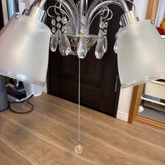 インターフォルム「LT-5267」5灯 シャンデリアとIKEA BASISK照明器具セットの画像