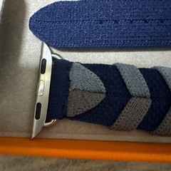 新品未使用　Apple Watch HERMES ネイビー バンドの画像