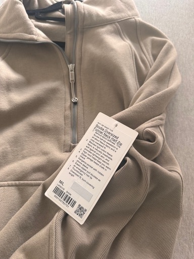 lululemon scuba M/L オーバーサイズファネルネック　ハーフジップ　ロング