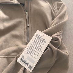 lululemon scuba M/L オーバーサイズファネルネック　ハーフジップ　ロングの画像