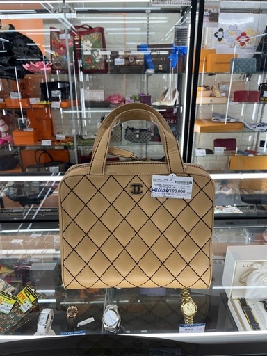 【ドリーム池田店】 CHANEL ワイルドステッチハンドバッグ A14693 01973