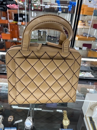 【ドリーム池田店】 CHANEL ワイルドステッチハンドバッグ A14693 01973