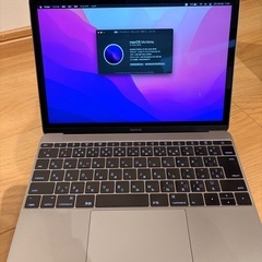【美品】MacBook 12インチ　純正レザースリーブ付きの画像