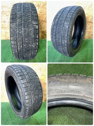 法人販売★BS VRX2 215/50R18 20年製 スタッドレス 4本セット センター9.0mm サイド8.0mm