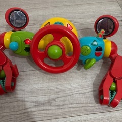 車の運転気分になれるおもちゃ　ベビーカーなどに取り付けの画像