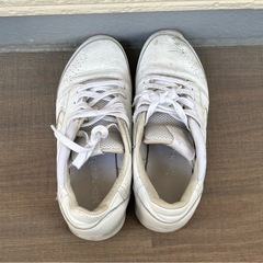 Reebok(リーボック)白スニーカー 25cm（使用感あり・作業靴などに）の画像