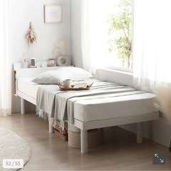 美品！6万7千円相当の物！ベット　マットレスセミダブルセットの画像