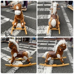📣中古家具は朝霞市の当店へ‼️　木馬　ロッキングホース　おもちゃ　子供　キッズ　幅30×奥77×高63cm　朝霞市　リサイクルショップ　ケイラック朝霞田島店　志木市　和光市　GM520の画像