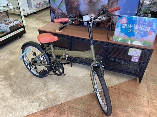 ?美品・新古品?UNELMA ウネルマ?shimano シマノ?20インチ折りたたみ自転車?6段変速ギア?XY25H14254?161