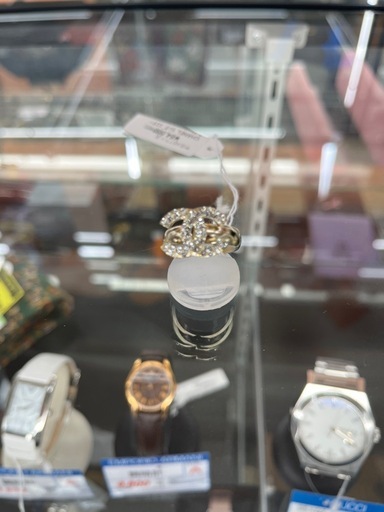 【ドリーム池田店】 CHANEL リング ココマーク ストーン 0673