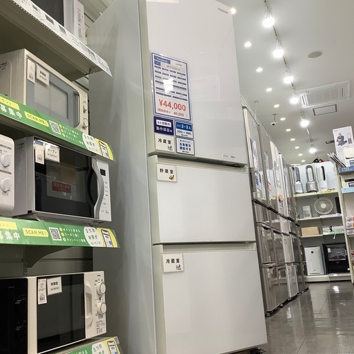 【6ヶ月間の保証付き】Panasonic 3ドア冷蔵庫入荷しました！
