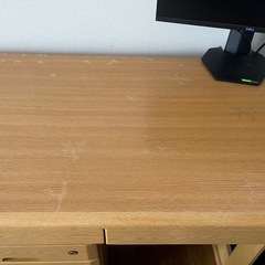 勉強机   キャスター棚付き 引き取り可能な人のみ  応相談の画像
