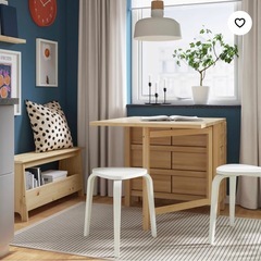 IKEA　KYRRE シルレ スツール, オフホワイト　新品未使用未開封の画像